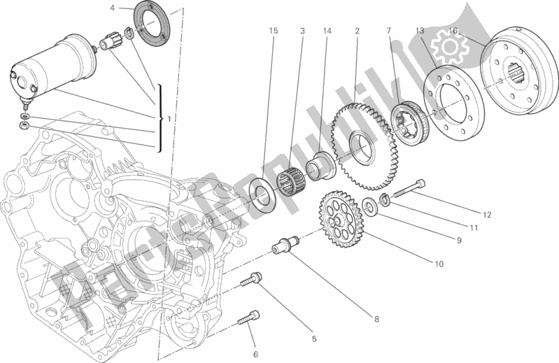 Todas as partes de Motor De Arranque do Ducati Monster 795 ABS EU Thailand 2013